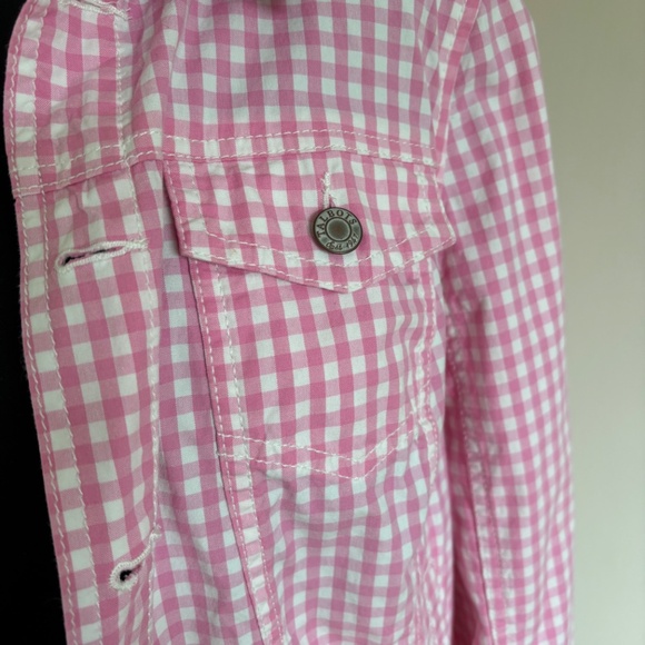 Talbots Pink Gingham Denim Jacket - Picture 5 of 8